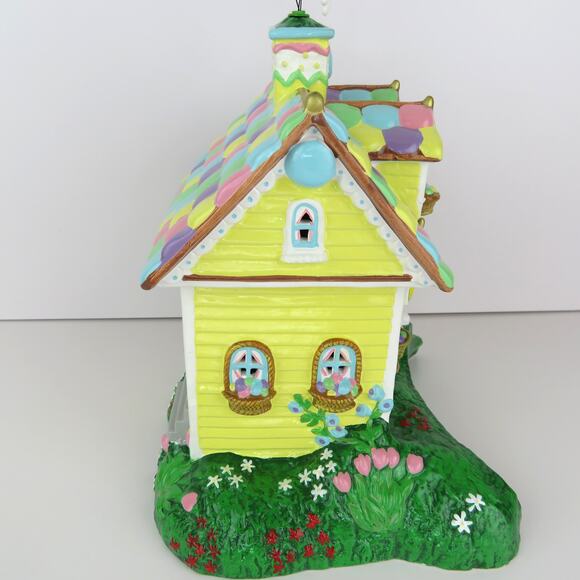 Dept 56 M&M's Easter Bunny Lighted House and Candy Dish Ceramic Easter Decor - Picture 6 of 14